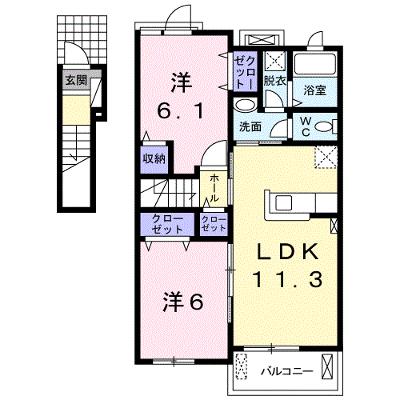 ラパヌイ 203【管理NO：1-024285301-02030】 ★家具家電は申し込み後に搬入します★ ★2026年09月上旬入居可能★の外観画像