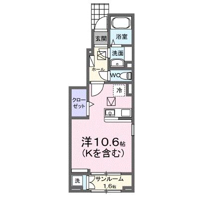 ホーリープレイス唐津　Ⅰ 101【管理NO：1-027451001-01010】 ★家具家電は申し込み後に搬入します 2026年08月下旬入居可能の外観画像