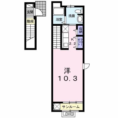 エアリー矢上 201【管理NO：1-020566401-02010】 ★家具家電は申し込み後に搬入します★ ★2026年08月下旬入居可能★の外観画像