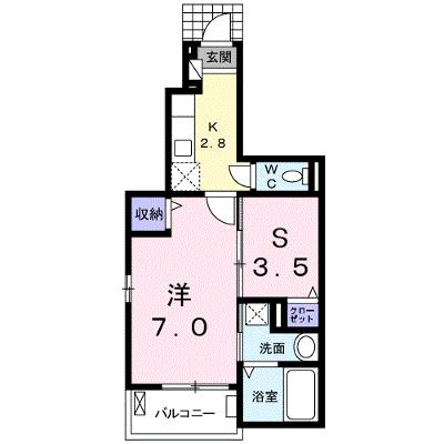 ベル　リアン　セカンドＡ 103【管理NO：1-023507001-01030】 ★家具家電は申し込み後に搬入します★の外観画像