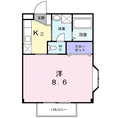 サニー徳重 201【管理NO：1-012010401-02010】 ★家具家電は申し込み後に搬入します★ ★2026年08月下旬入居可能★の外観画像