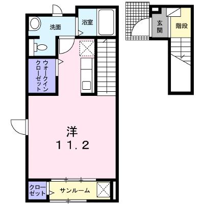 グレースヴィラココア 202【管理NO：1-020536901-02020】 ★家具家電は申し込み後に搬入します 2026年08月下旬入居可能の外観画像