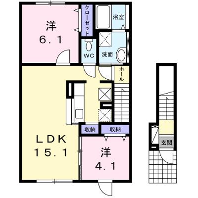 フェリシタ 201【管理NO：1-019695501-02010】 ★家具家電は申し込み後に搬入します 2026年08月下旬入居可能の外観画像