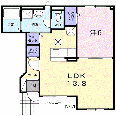 ラフレシールカルム 105【管理NO：1-016797901-01050】 ★家具家電は申し込み後に搬入します★の外観画像