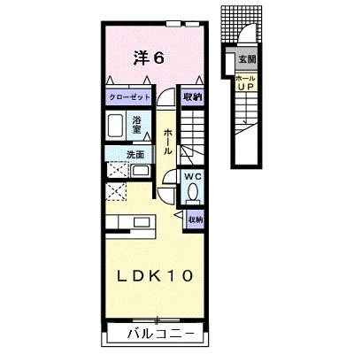 トレフル　Ａ 203【管理NO：1-014218701-02030】 ★家具家電は申し込み後に搬入しますの外観画像