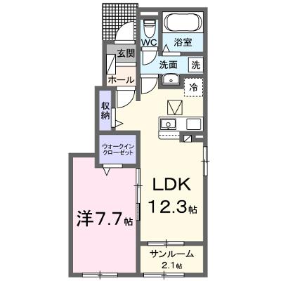 アヴァンティⅢ 102【管理NO：1-027435701-01020】 ★家具家電は申し込み後に搬入します★ ★2026年10月上旬入居可能★の外観画像