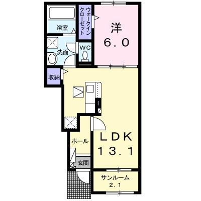 ブローテＫＳⅣ 102【管理NO：1-026695001-01020】 ★家具家電は申し込み後に搬入します 2026年08月下旬入居可能の外観画像