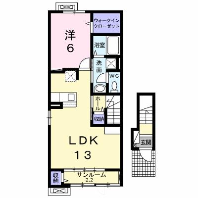 ルナヒナ　マヒナ 201【管理NO：1-026407201-02010】 ★家具家電は申し込み後に搬入します★の外観画像