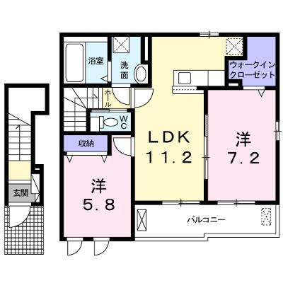スカイノート・ウエスト 202【管理NO：1-025453401-02020】 ★家具家電は申し込み後に搬入します★ ★2026年08月下旬入居可能★の外観画像