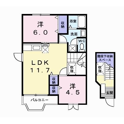 ローズヒルＳ 201【管理NO：1-007412401-02010】 ★家具家電は申し込み後に搬入します 2026年07月中旬入居可能の外観画像