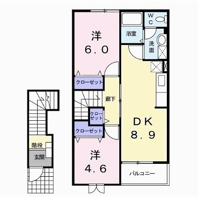 ブランシェヴィーＢ 202【管理NO：1-012126302-02020】 ★家具家電は申し込み後に搬入します 2026年07月下旬入居可能の外観画像
