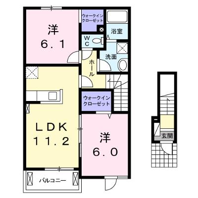 プリムローズ・ノース 202【管理NO：1-021396901-02020】 ★家具家電は申し込み後に搬入します 2026年09月中旬入居可能の外観画像