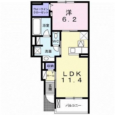 グラース　Ⅰ 102【管理NO：1-020932501-01020】 ★家具家電は申し込み後に搬入します★ ★2026年08月下旬入居可能★の外観画像