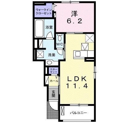 グラース　Ⅱ 104【管理NO：1-020932502-01040】 ★家具家電は申し込み後に搬入します★ ★2026年08月下旬入居可能★の外観画像