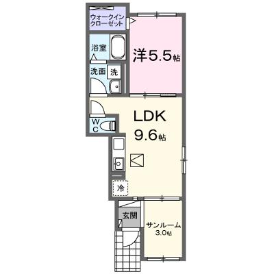 さくらフェリーチェⅡ 103【管理NO：1-027690801-01030】 ★家具家電は申し込み後に搬入します★ ★2026年08月中旬入居可能★の外観画像