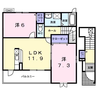 ルーエ　Ａ 203【管理NO：1-017454201-02030】 ★家具家電は申し込み後に搬入します 2026年08月上旬入居可能の外観画像