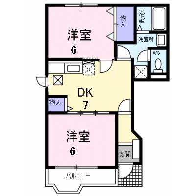 ローマ・アリエスＢ 101【管理NO：1-012319902-01010】 ★家具家電は申し込み後に搬入します★の外観画像