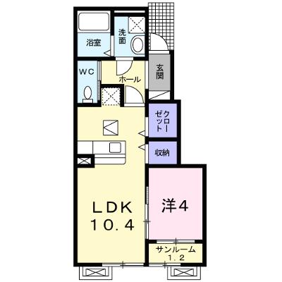 カーサ　プラシードＴⅢ 103【管理NO：1-022447401-01030】 ★家具家電は申し込み後に搬入します 2026年08月上旬入居可能の外観画像