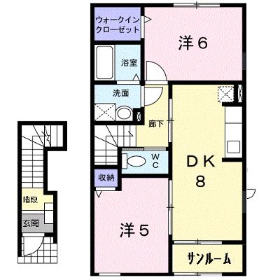 フォルトゥーナ・Ｍ 202【管理NO：1-017185901-02020】 ★家具家電は申し込み後に搬入します 2026年08月中旬入居可能の外観画像