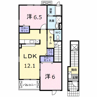 ヴァンベールＢ 201【管理NO：1-015713402-02010】 ★家具家電は申し込み後に搬入します★の外観画像