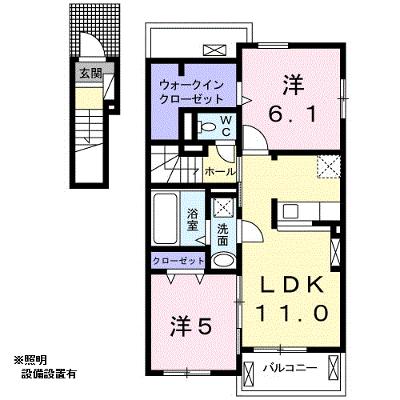 ラマニアⅠ 201【管理NO：1-024152201-02010】 ★家具家電は申し込み後に搬入します 2026年08月下旬入居可能の外観画像