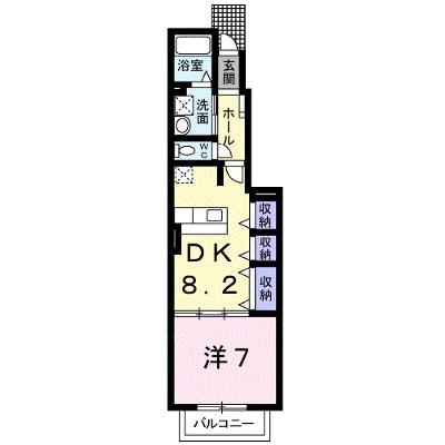 メゾン　エアリー 102【管理NO：1-015241701-01020】 ★家具家電は申し込み後に搬入します 2026年08月下旬入居可能の外観画像