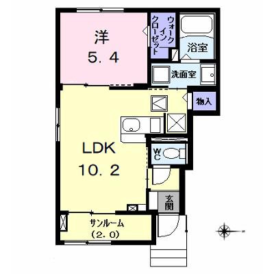 Ｍｉｎｕｅｔ（ミヌエット） 101【管理NO：1-028060701-01010】 ★家具家電は申し込み後に搬入しますの外観画像