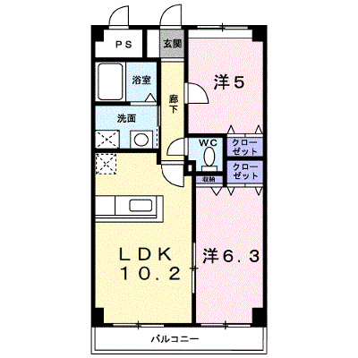 ルミエール扶桑 403【管理NO：1-011746001-04030】 ★家具家電は申し込み後に搬入します★の外観画像
