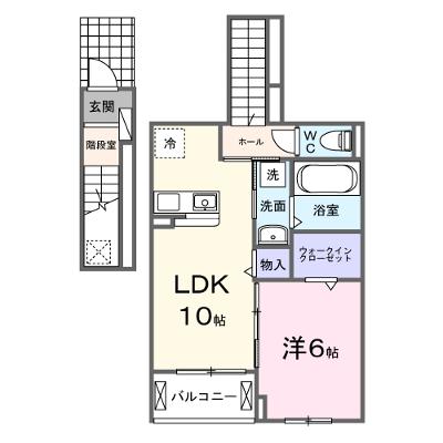 セレーノ　エム 206【管理NO：1-028653501-02050】 ★家具家電は申し込み後に搬入します★ ★2026年10月上旬入居可能★の外観画像