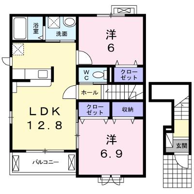 インサイドⅡ 201【管理NO：1-023355702-02010】 ★家具家電は申し込み後に搬入します 2026年08月上旬入居可能の外観画像