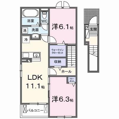 プレシャス　ジェム 203【管理NO：1-027745201-02030】 ★家具家電は申し込み後に搬入します 2026年09月中旬入居可能の外観画像