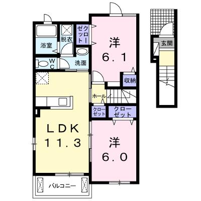 五福ガーデン　Ａ 203【管理NO：1-020457401-02030】 ★家具家電は申し込み後に搬入します★ ★2026年08月下旬入居可能★の外観画像