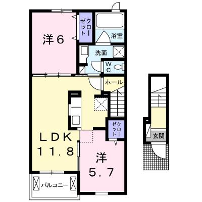 ＴＵＲＮ　ＢＥＲＲＹ 202【管理NO：1-021087201-02020】 ★家具家電は申し込み後に搬入します★の外観画像