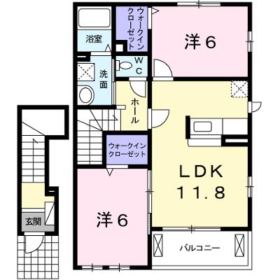 ローズミードＳ　Ⅰ 203【管理NO：1-014390001-02030】 ★家具家電は申し込み後に搬入しますの外観画像