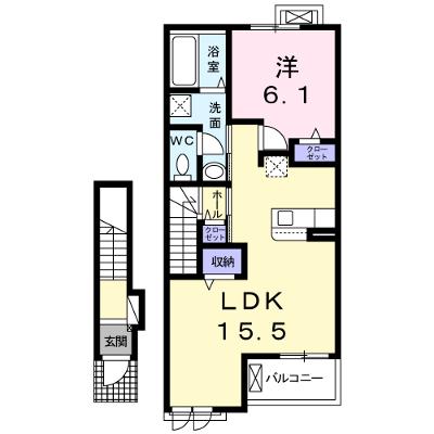 クレストールⅡ 202【管理NO：1-025776202-02020】 ★家具家電は申し込み後に搬入します★ ★2026年08月中旬入居可能★の外観画像