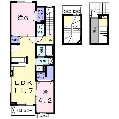 プロフィット 305【管理NO：1-019644502-03040】 ★家具家電は申し込み後に搬入します★ ★2026年08月下旬入居可能★の外観画像
