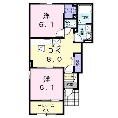 ブエナ　スエルテＢ 101【管理NO：1-021309102-01010】 ★家具家電は申し込み後に搬入しますの外観画像