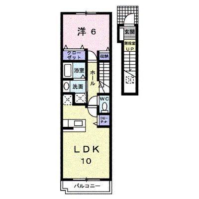 レーヴステージ蔵王Ｂ 203【管理NO：1-015376602-02030】 ★家具家電は申し込み後に搬入します★の外観画像