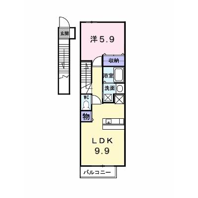 セトル梅林Ⅰ 202【管理NO：1-013038101-02020】 ★家具家電は申し込み後に搬入します 2026年08月下旬入居可能の外観画像