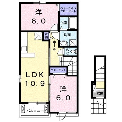 ファミール　Ⅲ 201【管理NO：1-020468101-02010】 ★家具家電は申し込み後に搬入します 2026年10月中旬入居可能の外観画像