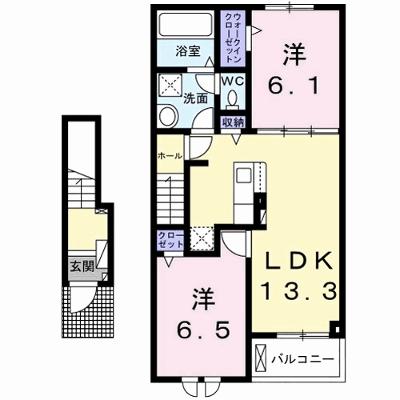 ＤＯ　ＳＯＮ　Ｂ棟 203【管理NO：1-027208302-02030】 ★家具家電は申し込み後に搬入します★の外観画像