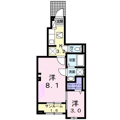コンフォート・Ｆ 103【管理NO：1-026217701-01030】 ★家具家電は申し込み後に搬入しますの外観画像
