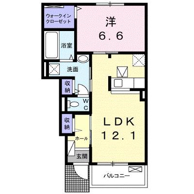 ＣＬＥＭＥＮＴ　樹Ⅵ（たつき） 102【管理NO：1-024819603-01020】 ★家具家電は申し込み後に搬入しますの外観画像