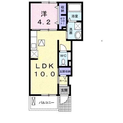ヴィラージュ　ドウ　ソレイユⅠ 102【管理NO：1-019218901-01020】 ★家具家電は申し込み後に搬入します 2026年08月中旬入居可能の外観画像