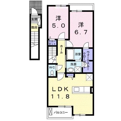 オータム　ガーデン 202【管理NO：1-025474601-02020】 ★家具家電は申し込み後に搬入します★の外観画像