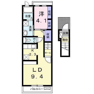 アモリール 202【管理NO：1-022801501-02020】 ★家具家電は申し込み後に搬入します 2026年08月下旬入居可能の外観画像