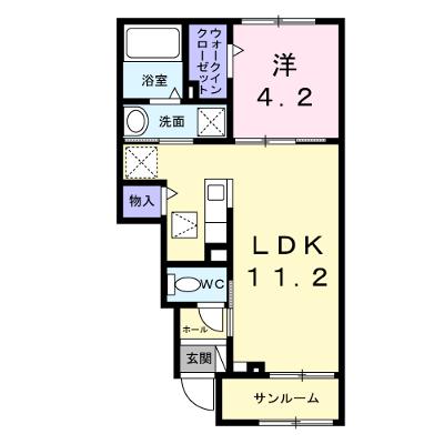 グラシオッソ　ブリッサ　Ｋ 104【管理NO：1-027800201-01040】 ★家具家電は申し込み後に搬入します 2026年08月下旬入居可能の外観画像