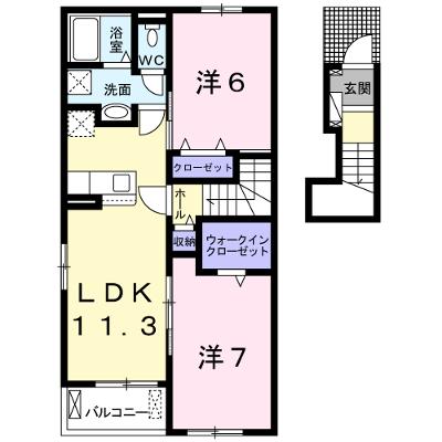 ＰＬＡＩＮ　桃の木 205【管理NO：1-025846401-02050】 ★家具家電は申し込み後に搬入します★ ★2026年09月中旬入居可能★の外観画像