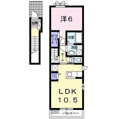 エレガンシア 201【管理NO：1-019527901-02010】 ★家具家電は申し込み後に搬入します★ ★2026年08月上旬入居可能★の外観画像