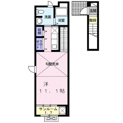 コンパートメント　アゴラ 203【管理NO：1-019374701-02030】 ★家具家電は申し込み後に搬入します 2026年09月中旬入居可能の外観画像